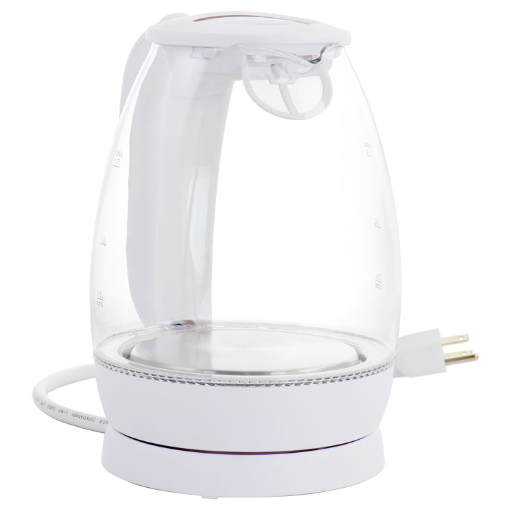 Walker Edison 1.7 Quarts Glass Electric Tea Kettle