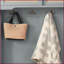 Arbre d'entrée avec banc à chaussures & amp; Portemanteau, rangement en rotin gris pour hall d'entrée | Panneau de fibres à densité moyenne | Gris