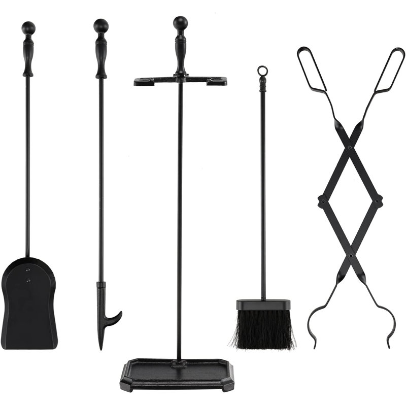 Pacheco Iron Fireplace Tool Set