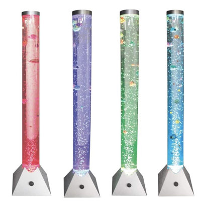 90cm Colour Changing Led Bubble Lamp With 8 Fish
