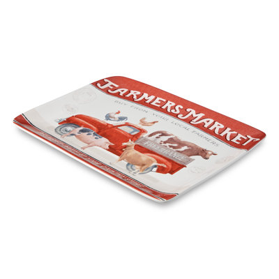 Vintage Farm Rectangular Platter 16" x 12"