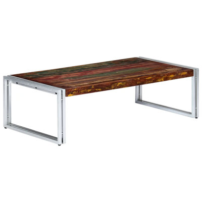 Caine Solid Wood Sled Coffee Table