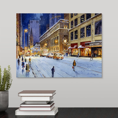 « kaufman clock » par jess hager, peinture sur toile