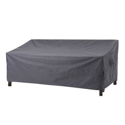 Premium Rip Stop Patio Love Seat Sofa Cover Waterproof, 87"(W) × 37"(D) × 35/26"(H), 3-Year Warranty by GlenvalNY