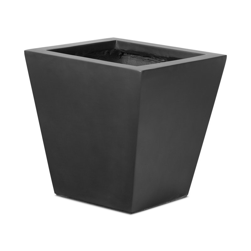 Koto Planter, 18" H x 18" W x 18" D, Black