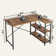 Walbrook Reversible L Shaped Computer Desks, Work Desk with Adjustable Shelves