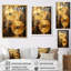 Cymbale symphonie dorée I sur toile-97060946-97060947