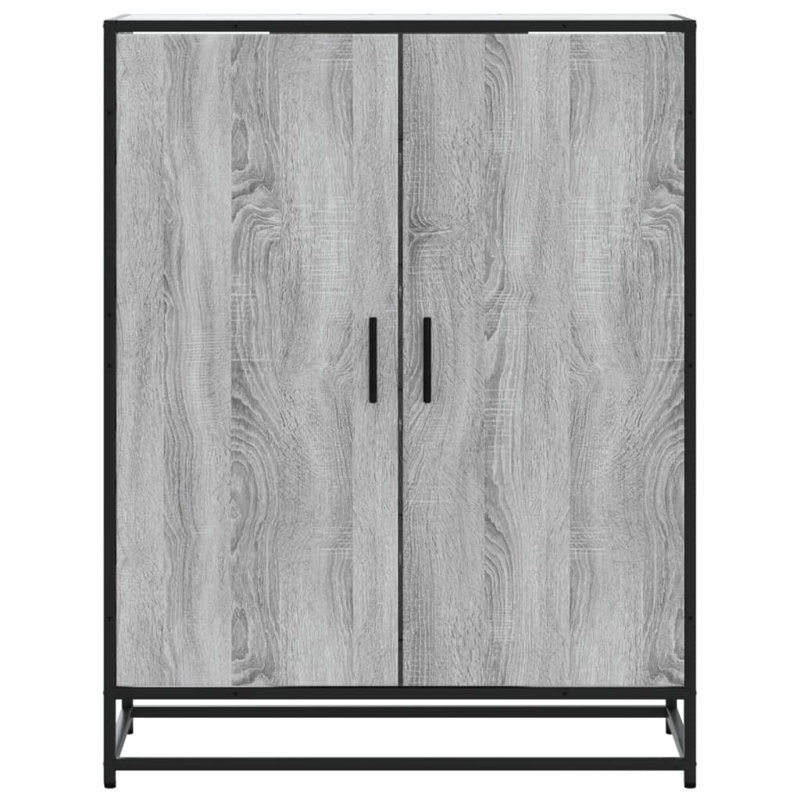 10 Pair Shoe Storage Cabinet, Grey Sonoma