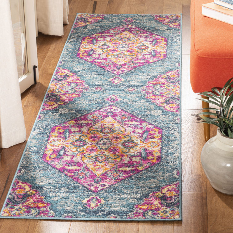 Felty Oriental Orange Area Rug