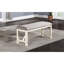Banc de salle à manger blanc et gris, design moderne, banc fini avec coussin de siège,