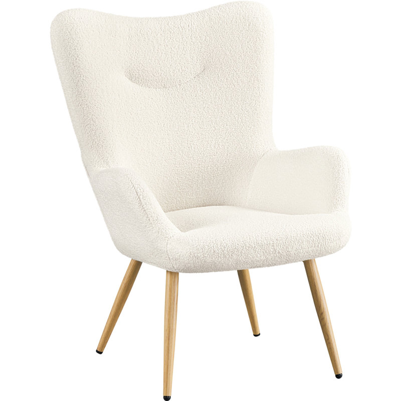 67 cm Wide Boucle Armchair, Ivory