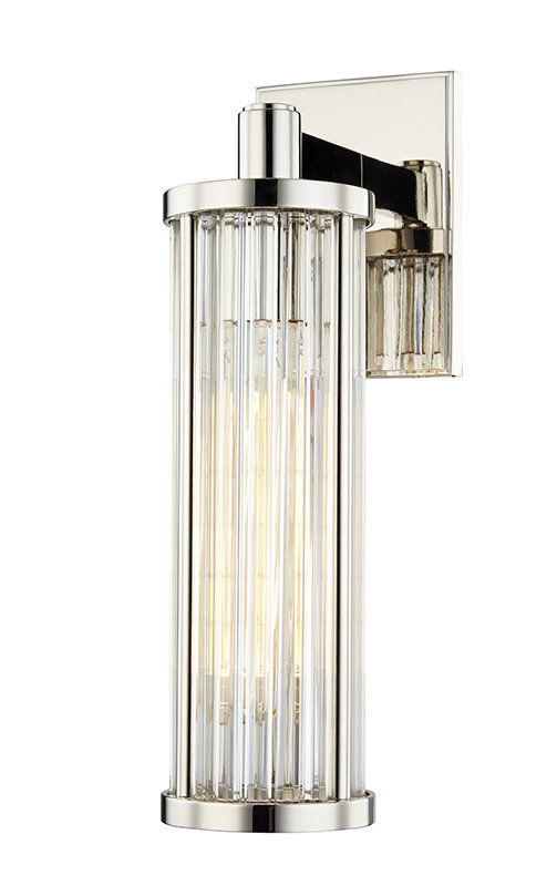 Marley 1 - Light Armed Sconce, Polished Nickel