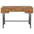 Antique Nutmeg And Black 3-Drawer Writing Desk