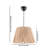 Elegant Cream Chandelier with Metal Body, 11.8 x 11.8 x 8.3 inches | Adjustable Cable, E27 Socket (Max 40W) | CE Certified, Stylish Jute Cap | Perfect for Dining Room, Living Room & Entryway Decor