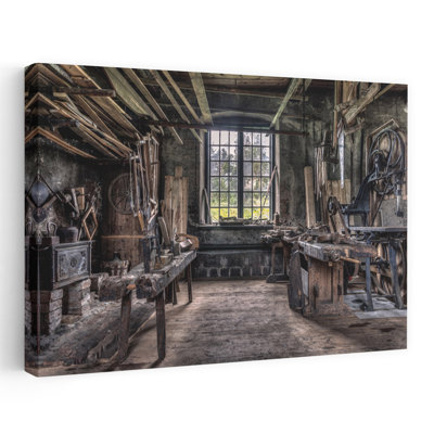Contemporary Art Industrial Retro Vintage Architecture Landscape Art