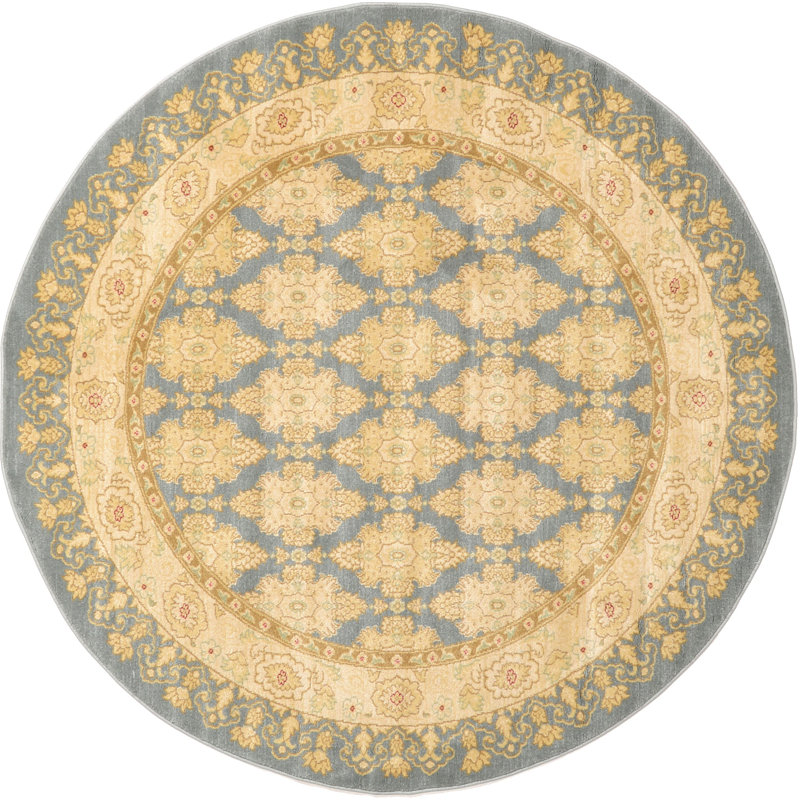Moore Geometric Indoor Rug, Round 6'1"