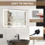 Rectangle Wall Makeup / Shaving Mirror-1741954109