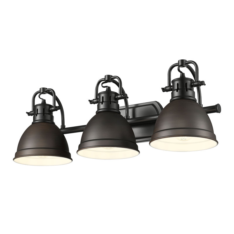 Iftimie 3-Light Bath Vanity, Bronze, Matte Black