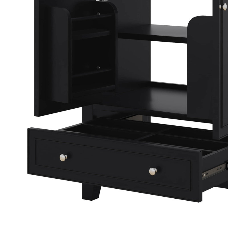 Ensemble de meuble-lavabo 30 po avec lavabo, armoire de rangement avec 2 portes à fermeture douce et un tiroir, tablette réglable