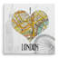 «I Love London Map», reproduction d'impression sur toile-21907258