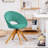 Friedhart Velvet Swivel Armchair-1794633482