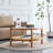 Round Coffee Table With Open Shelf