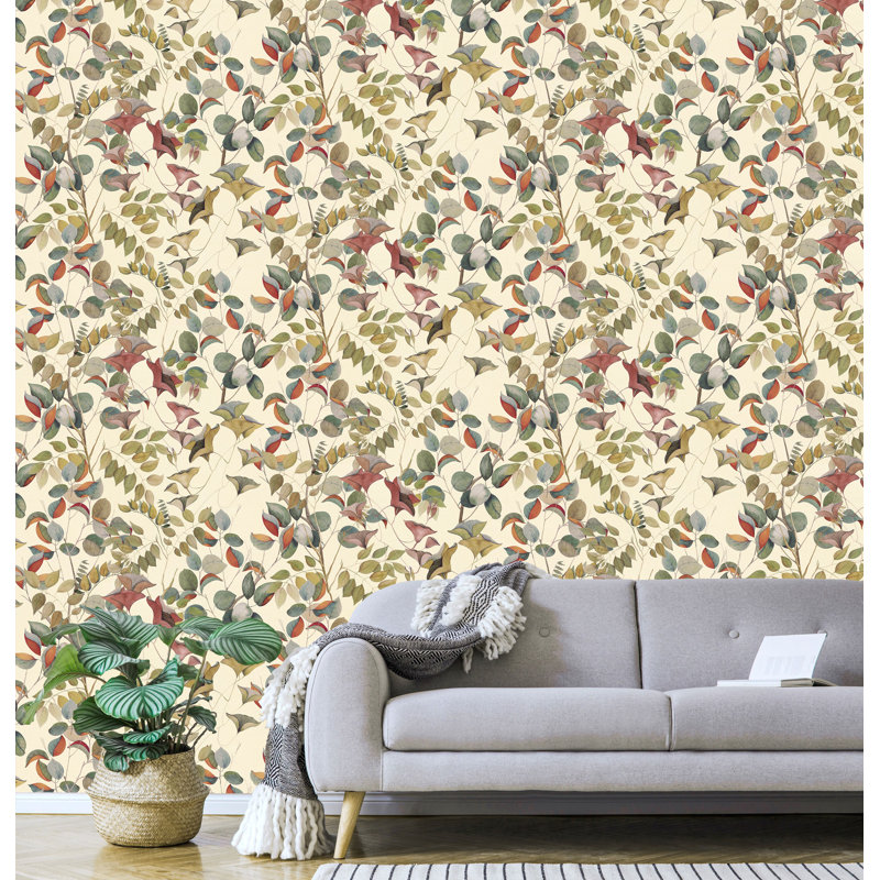 Papier peint texturé non tissé blanc Pi., Jaune