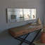 Miroir mural moderne ajustable, finition argent, 47,2 po x 15,7 po | 100% panneau de fibres à densité moyenne, assemblé, orientation horizontale / verticale | Conception élégante de couleur unie parfaite pour tout décor de pièce-1847265798