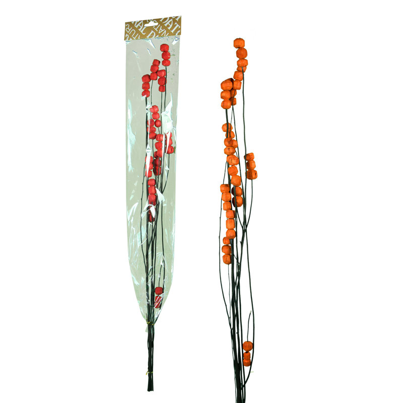 Tige artificielle en décoration de branche artificielle, Orange
