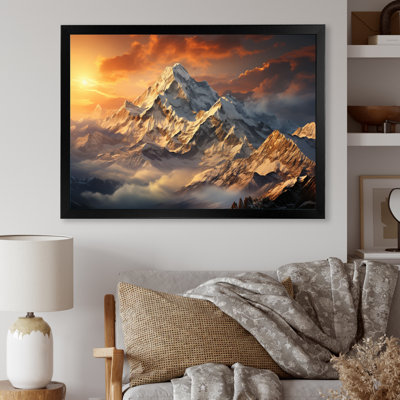 " Winter Landscape Snowy Peaks II "