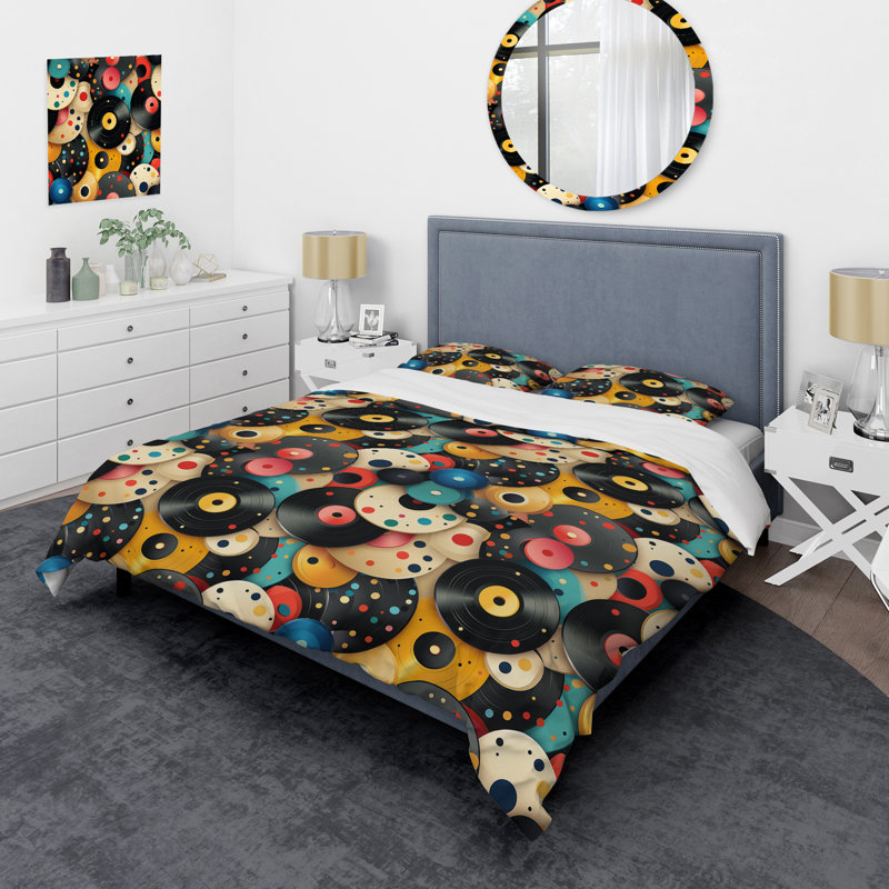 Ensemble de housse de couette 1970S, Housse de couette pour très grand lit et 2 très