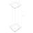 3/4" Rods Clear Riser Acrylic Transparent Plexiglass Pedestal Table Display Podium-1252628596