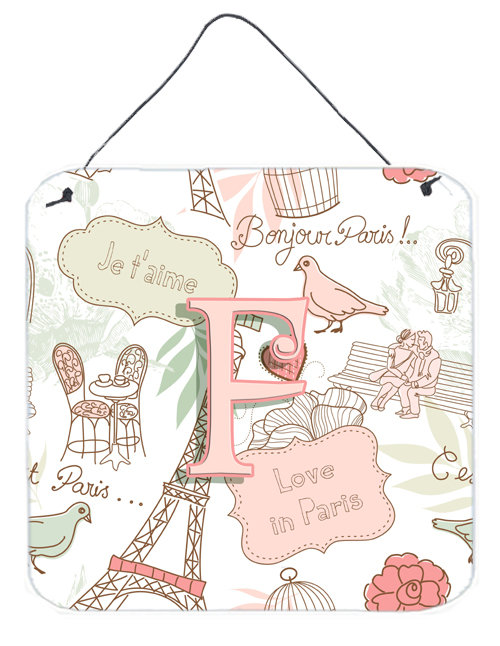 « love in paris », impression sur plaque, F