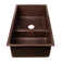 33" Hammered Copper 60/40 Double Basin Kitchen Sink with Short 5" Divider