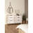 Leota 6 Drawer Double Dresser, Jackson Hickory/White