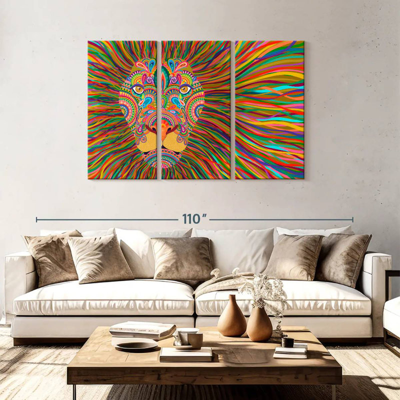 Brampt The King Lion, 48" H x 74" W