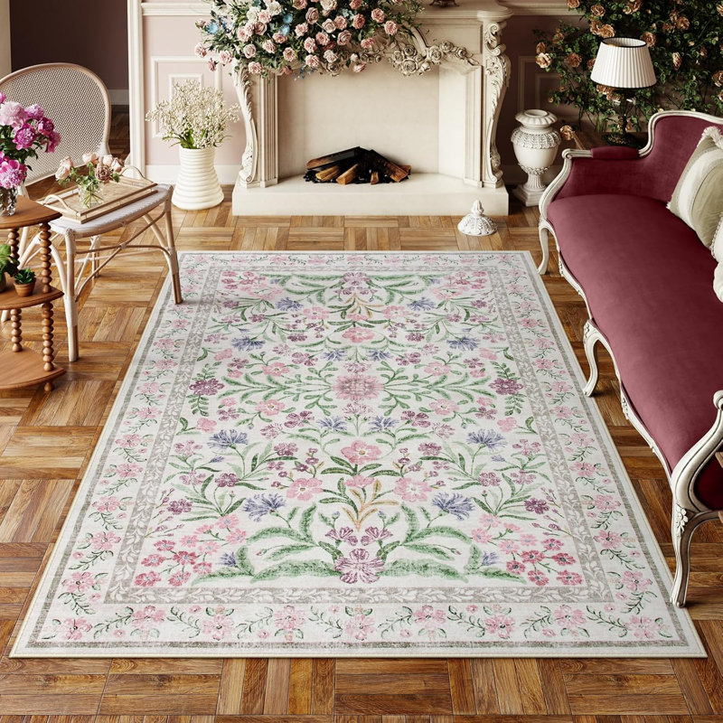 Rugs for Living Room 5x7, Machine Washable Area Rugs Non-Slip