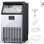 Machine commerciale en acier inoxydable pour machine à glaçons en forme de croissant 120 lb / 24 h