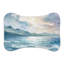 Tapis vibrant en forme d'os 1 pièce Vibrant Ocean Watercolors