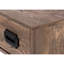 Bureau d'ordinateur à la maison en stratifié brun et métal noir, l 48 po, avec tiroirs de rangement pour plus de commodité