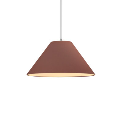 Radiance - Avola 1-Light Pendant - Matte White with Champagne Gold internal - Matte Black - 11"W x 5.5"H - Replaceable Bulb - White Cord