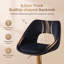 Bar Stools Velvet Modern Chic Swivel Upholstered Counter Stools with Hollow Backrest for Home-401899888