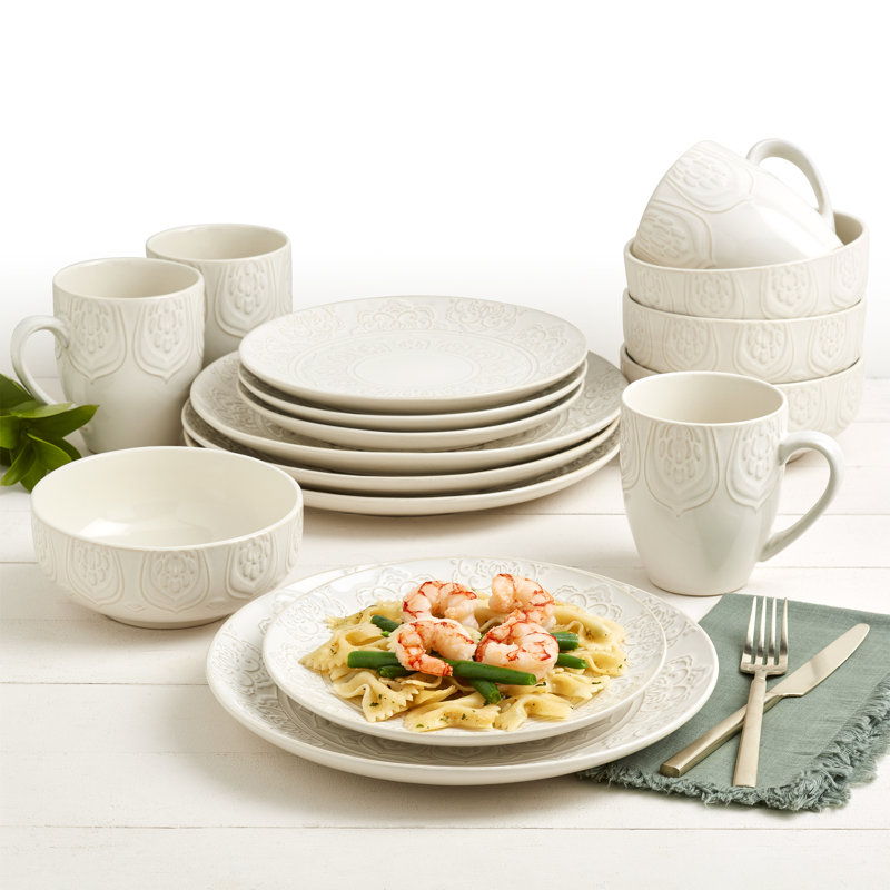 Tabletops Gallery Brielle Dinnerware Set - Service for 4