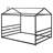 Metal House Shape Platform Bed-1689926511-1681531398