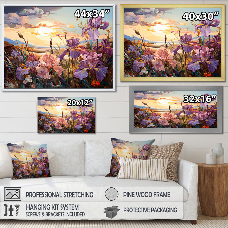«Tuscany Italy Country Charm II», reproduction sur toile, H 12 po x l 20 po x P 1 po, Cadre naturel flottant