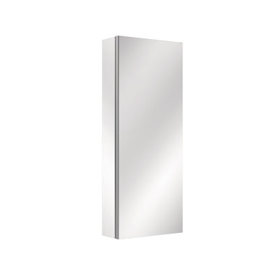 12 "W X 30" H Frameless Medicine Cabinet With Copper Free  Mirror | Explosion Proof Glass Mirror | Adjustable Glass Shelf | Recessed Installation, Surface Mount Installation Are Both Available | Soft Closing Door