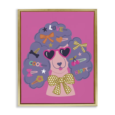  «Poodle with Hair Baubles», art mural par Lisa Perry White