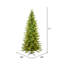 Vickerman 3' X 28" Balsam Spruce Artificial Christmas Tree Featuring 250 Warm White Low Voltage 3Mm Led Lights, 372 Pe/Pvc Tips-1219701266