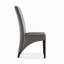 Ensemble de 2 chaises d'appoint en similicuir gris Amethyst