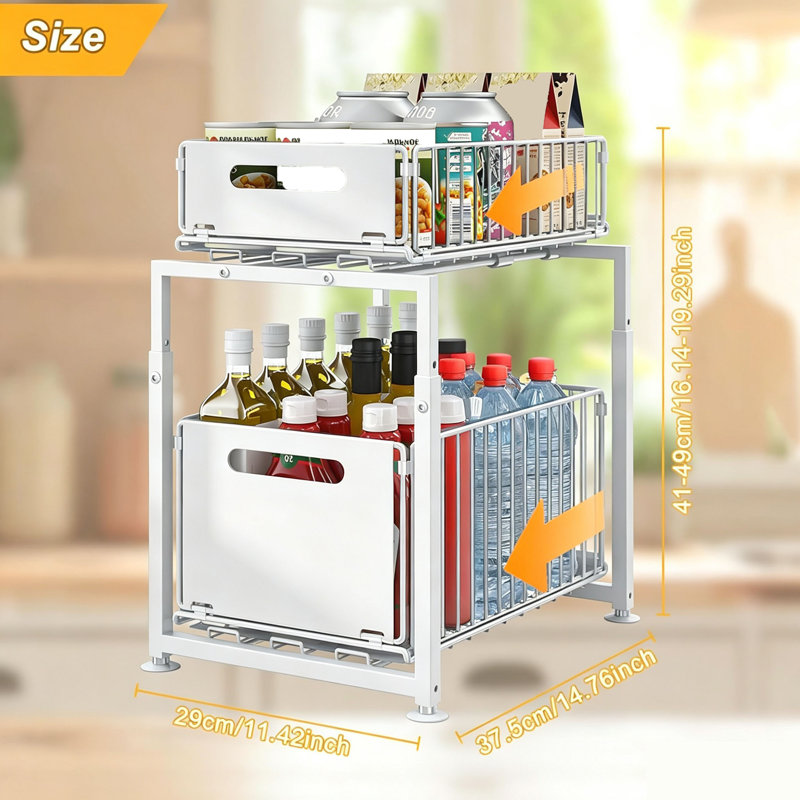 Steel Under Sink Organiser